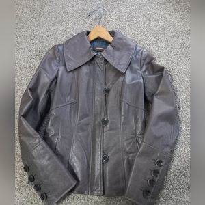 Danier Leather Jacket - deep brown